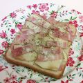 龍青空ママ's cooksnap of when they made ベーコンとりんごのトースト.