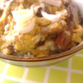 chiru*'s cooksnap of when they made 簡単　さんまの蒲焼き丼　卵とじ.
