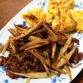 pudding*'s cooksnap of when they made ストウブで牛肉ごぼうの簡単しぐれ煮♪.