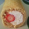 たちぃえり's cooksnap of when they made ☆米粉のロールケーキ生地☆.