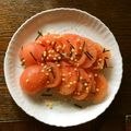 oyukidesu's cooksnap of when they made お茶漬けの素でトマト♪.