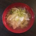 ＣＴＵ's cooksnap of when they made 大根葉と大根の味噌汁.