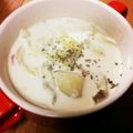 りょうびん's cooksnap of when they made 牡蠣とたっぷりキャベツのカルボナーラ風鍋.