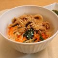 いみふぅ's cooksnap of when they made 簡単！野菜たっぷり！豚こまビビンバ♪.