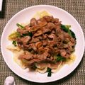 COOK1年生's cooksnap of when they made 豚肉と小松菜の甘辛炒め.