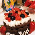 hakkushun's cooksnap of when they made 材料2つの濃厚ガトーショコラ*.゜.
