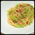 ayaly＊'s cooksnap of when they made ブロッコリーの茎で☆ペペロンチーノ.