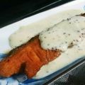 まきーこー's cooksnap of when they made サーモンムニエルマスタードクリームソース.
