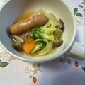 yesmama's cooksnap of when they made ｳｲﾝﾅｰとﾍﾞｰｺﾝのﾎﾟﾄﾌ.