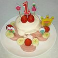 クックF1TWOF☆'s cooksnap of when they made 家族で離乳食★簡単★1歳のお誕生日ケーキ.
