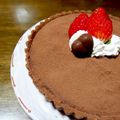 uniK422's cooksnap of when they made あなたと食べたい♪生チョコタルトケーキ♡.