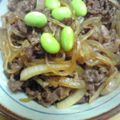 まろぴ～ぬ's cooksnap of when they made ｢おっしゃー！！｣と息子が喜ぶ牛丼.