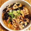mtsahker's cooksnap of when they made 黒酢でサンラータン麺.