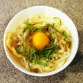 yutakaji's cooksnap of when they made マルちゃん正麺うどんde釜玉.