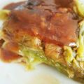 aoiro23's cooksnap of when they made 春キャベツと豚バラ蒸し　梅餡かけ.