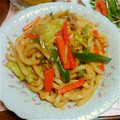 めみたん☆'s cooksnap of when they made もちもちシャキシャキ☆焼うどん.