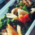 ｸﾛｽｹ's cooksnap of when they made 小松菜とちくわのたらこ和え.