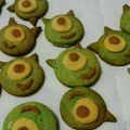 うにかぼちゃ's cooksnap of when they made モンスターズインク-マイクのクッキー.