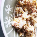 クック5C9KM3☆'s cooksnap of when they made 卵入り♪豚挽き肉の塩そぼろ炒飯(⌒0⌒).