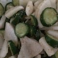 うみなみコンビ's cooksnap of when they made きゅうりと大根の、ポリポリナムル.