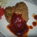 abumix's cooksnap of when they made 子供も大人も大好きうちの愛情ハンバーグ♥.