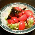 natoline's cooksnap of when they made ミニトマトとワカメと切り干し大根のサラダ.