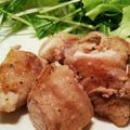 ミニピンピッコ's cooksnap of when they made 主菜★ささみ豚バラ巻きソテーレモン添え.