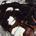 miki♪maru's cooksnap of when they made オレオチョコブラウニー.
