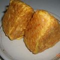 shizuのうち's cooksnap of when they made え？！このおにぎり、オムライスだぁ.