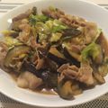 クックVRF8NK☆'s cooksnap of when they made 食感楽しい＊茄子とネギの豚バラ味噌炒め.
