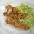 tomcafe's cooksnap of when they made ＊ささみのゴマゴマフィンガーフライ＊.