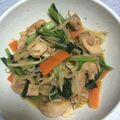 maxg's cooksnap of when they made 鶏肉と小松菜の炒め物.