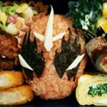 もけもけけ's cooksnap of when they made キャラ弁 仮面ライダーゴースト 闘魂B魂.