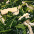 Pugまこちゃん's cooksnap of when they made 畑菜とあげの煮物.