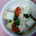 ma___111's cooksnap of when they made 刺身はんぺんのバジルトマトサラダ♪.
