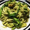 あきりちゃん's cooksnap of when they made ランチに✾エビのバジルクリームパスタ.