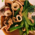 rivermarro's cooksnap of when they made イカと小松菜炒め.