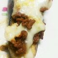 cmeha's cooksnap of when they made ♡豚ミンチのナスボート♡.