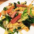KATE SPADE's cooksnap of when they made 簡単！チキナー(からし菜)麩ちゃんぷるー.