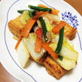 えいぴょん☆'s cooksnap of when they made 白菜と厚揚げのニンニク醤油炒め.