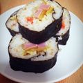 はらピーナッツ's cooksnap of when they made おもてなしに！韓国海苔巻：キムパブ.