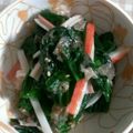 ☆★☆紫☆★☆'s cooksnap of when they made めんつゆで♪かにカマほうれん草ナムル♪.