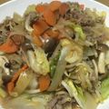 Ah〜lucky's cooksnap of when they made 豚肉のジンギスカン風炒め.