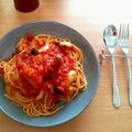 ♡yun's cooksnap of when they made トマトベースパスタ★カゴメトマト缶利用★.