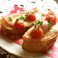 まじゅじゅ's cooksnap of when they made トマトとチーズとハムの朝ごはんトースト☆.