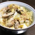 はっちv's cooksnap of when they made 鶏肉ごろっと親子丼！めんつゆで簡単。.
