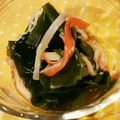 みつえぽん's cooksnap of when they made 新芽ワカメとカニカマの酢の物.