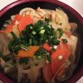 とまとま１０'s cooksnap of when they made やさいたっぷり～なカレーうどん。.