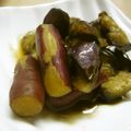 maruru-nn's cooksnap of when they made さつまいも・なす・れんこんの煮物.