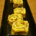 時花菜's cooksnap of when they made ✿ザーサイ入りの卵焼き✿.